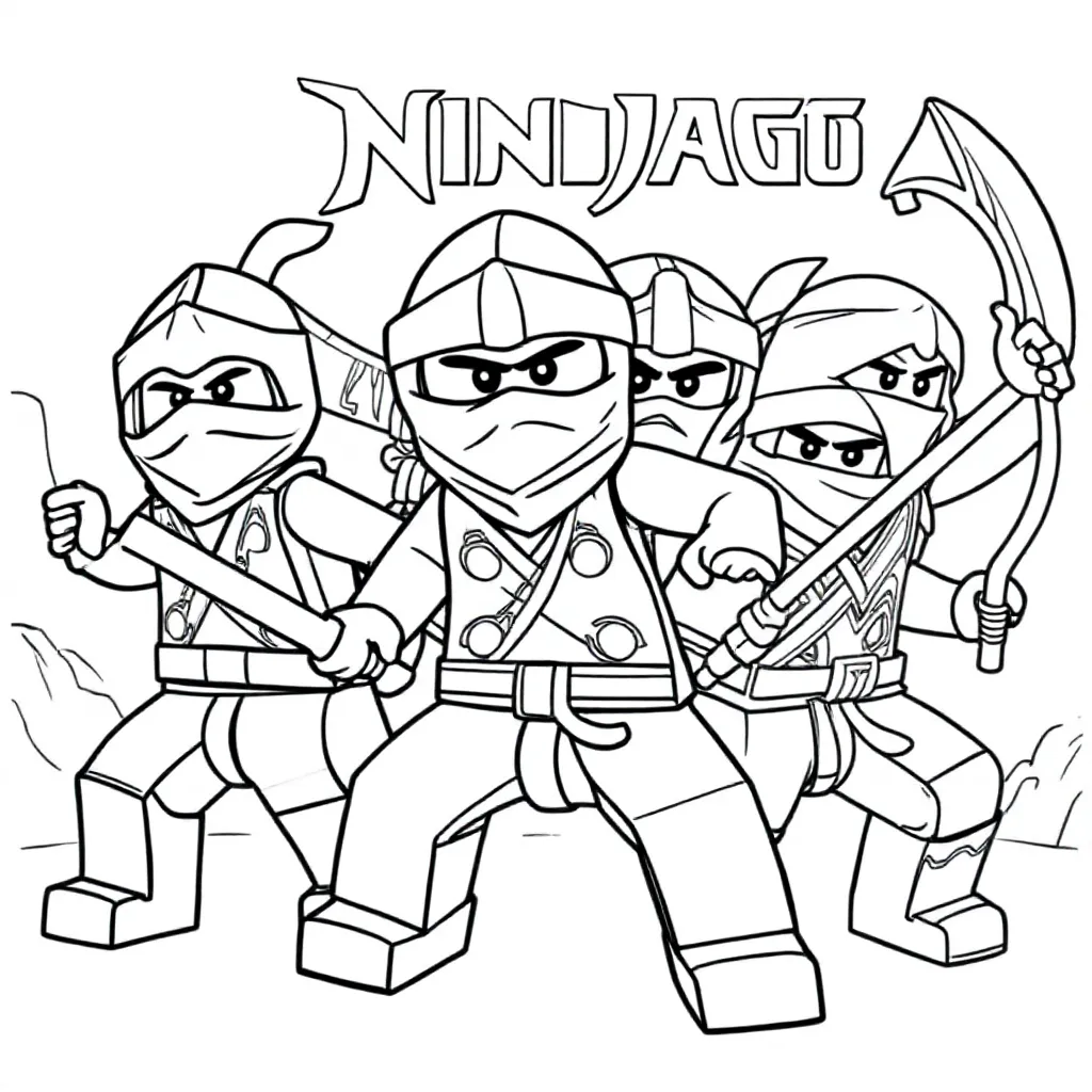Nijago coloring page for children