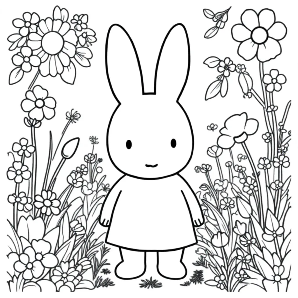 Nijntje coloring page for children