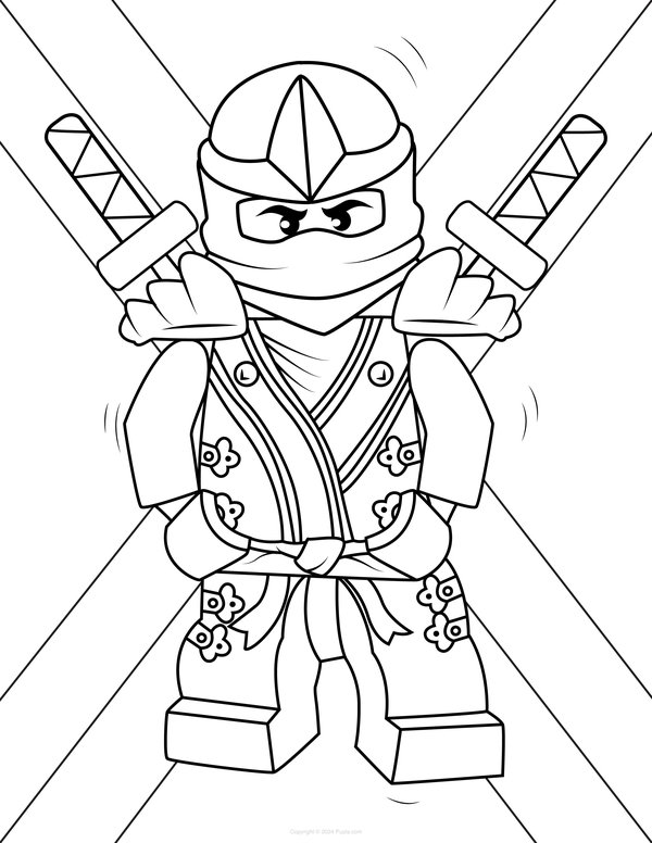 Ninjago Cool Personage coloring page for children