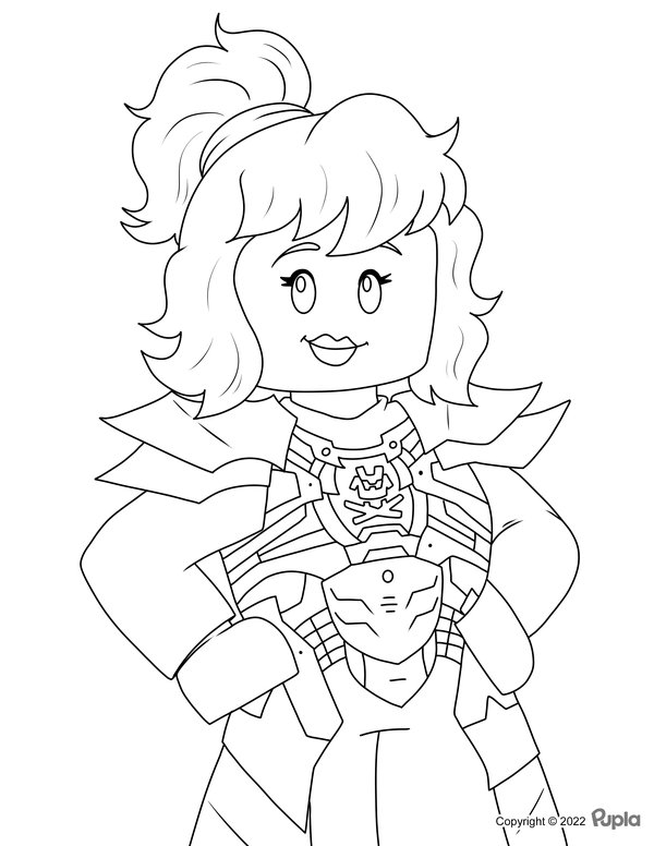 Ninjago Girl coloring page for children