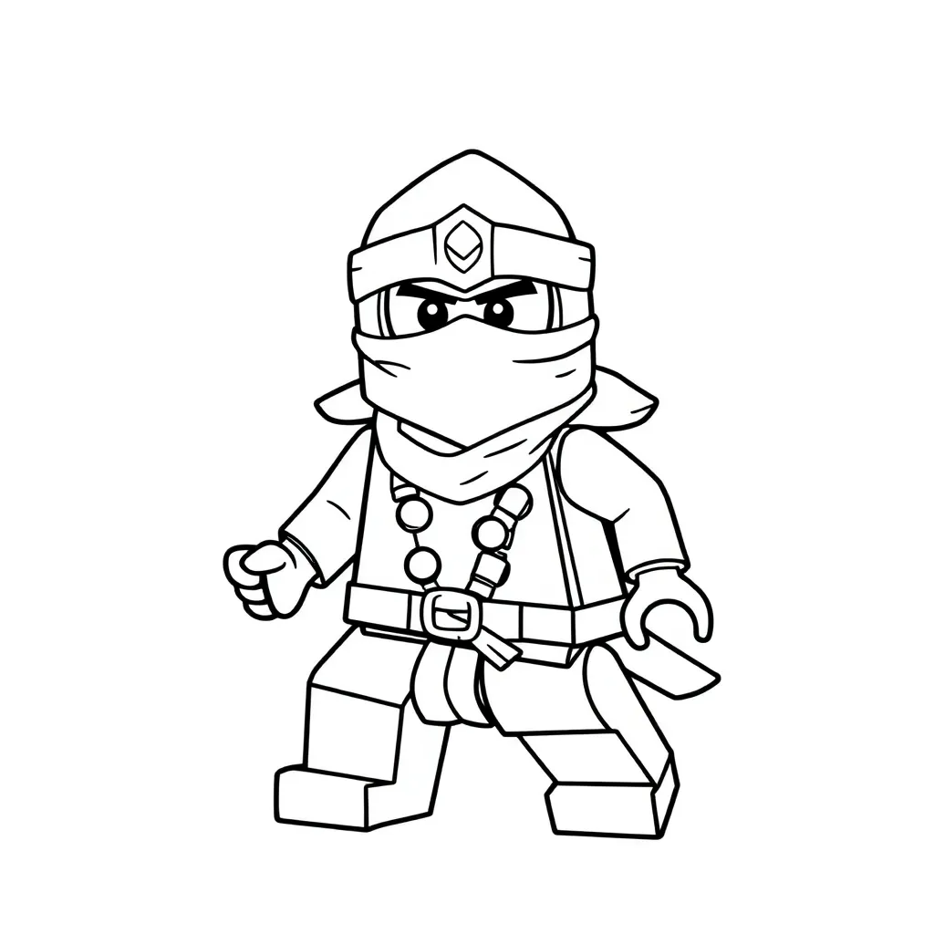 Ninjago Ninja Avontuur Actie Spel coloring page for children