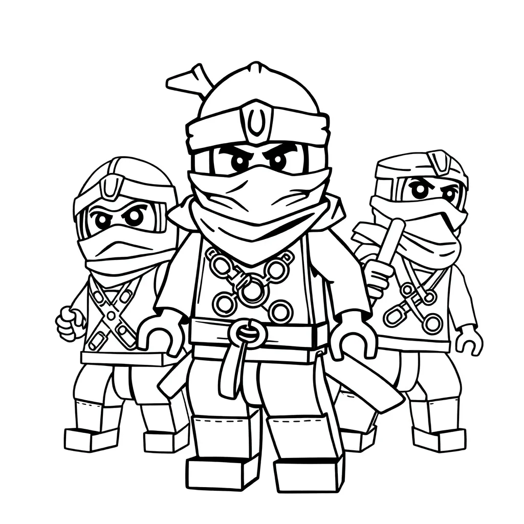 Ninjago Ninja Avontuur Actie Spel coloring page for children