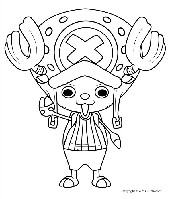 One Piece Tony Tony Chopper coloring page for children