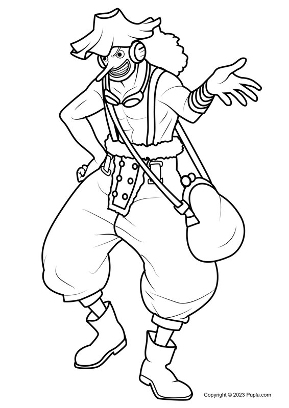 One Piece Usopp coloring page for children