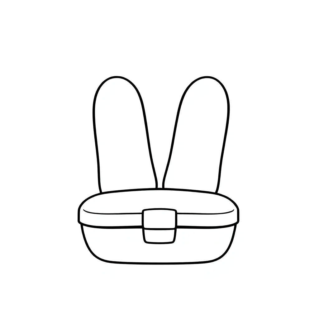 Fichier de coloriage Oreilles-bouchettes gratuites pour enfants