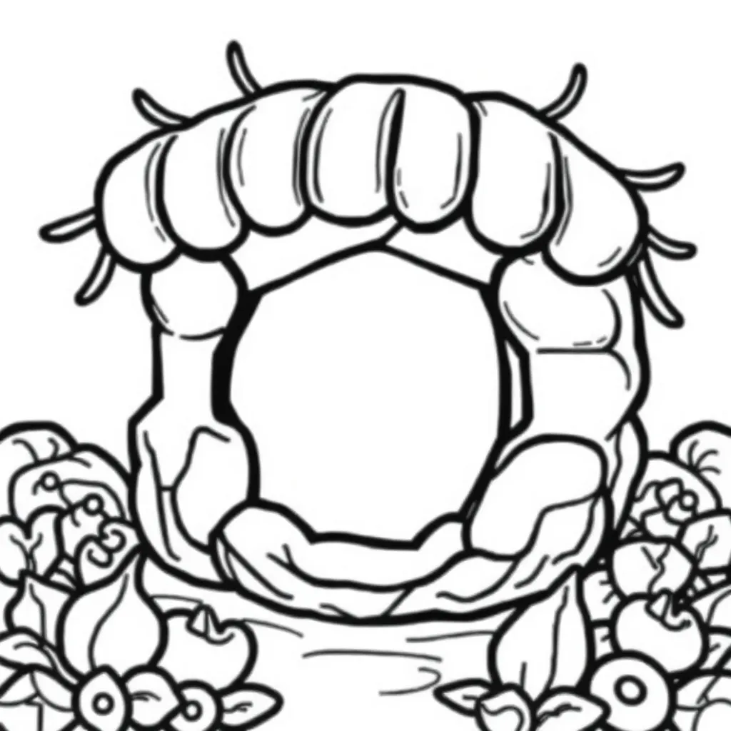 Open Haard coloring page for children