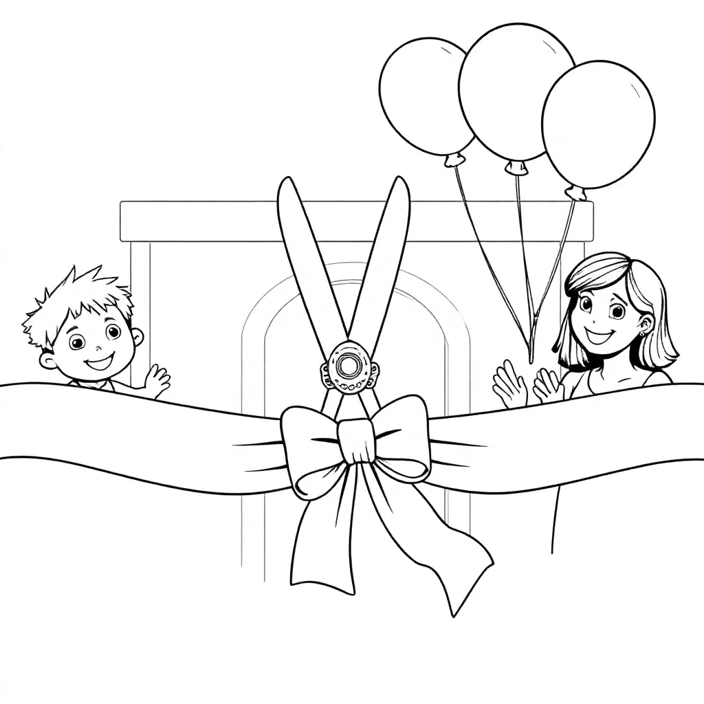 opening feest coloring page for children