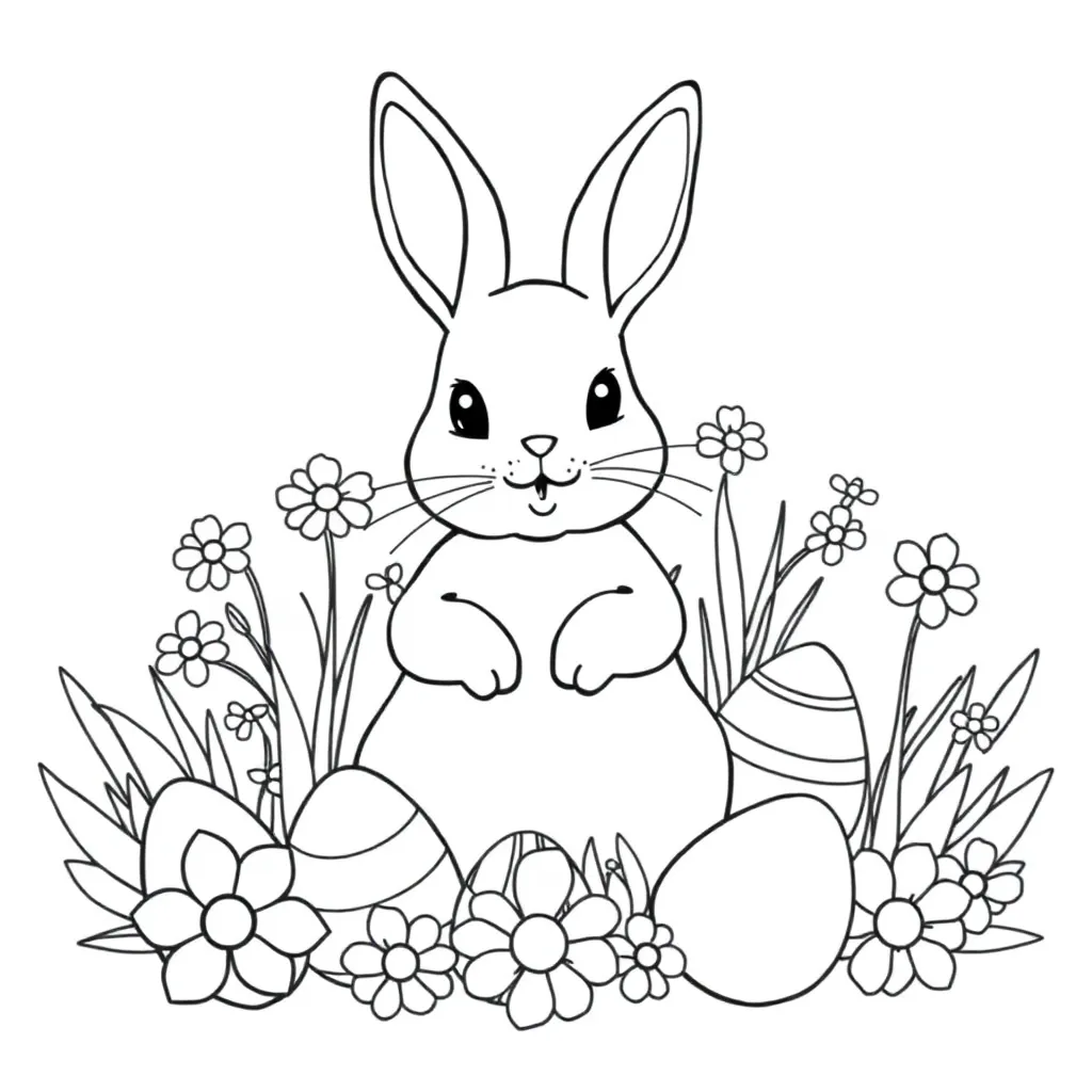 Paaseieren Kleuren coloring page for children