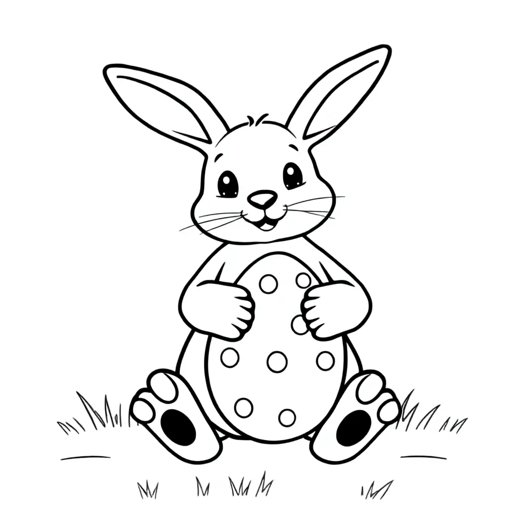 Pasen coloring page for children