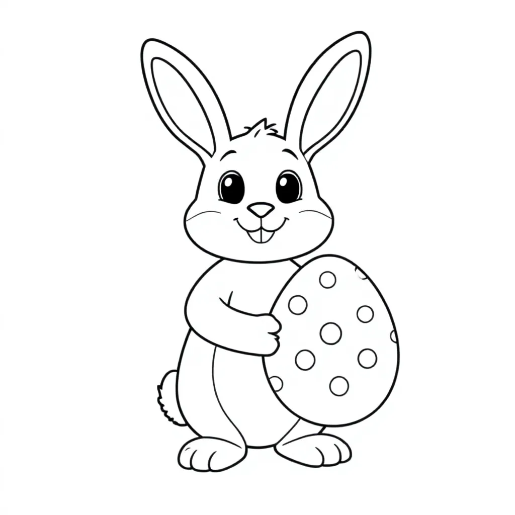 Pasen coloring page for children