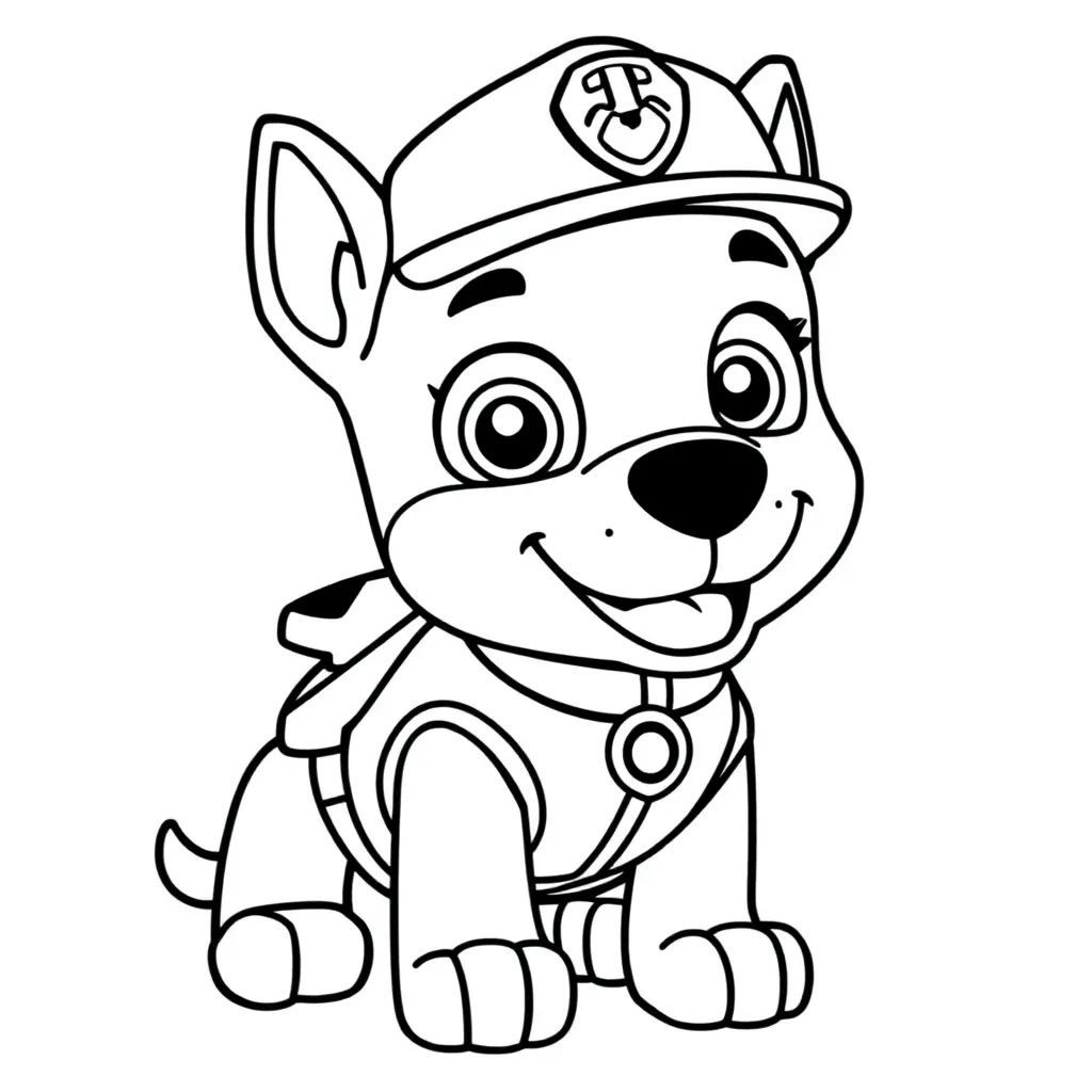 Paw Patrol Helden Avontuur Kindvriendelijk Rescue coloring page for children