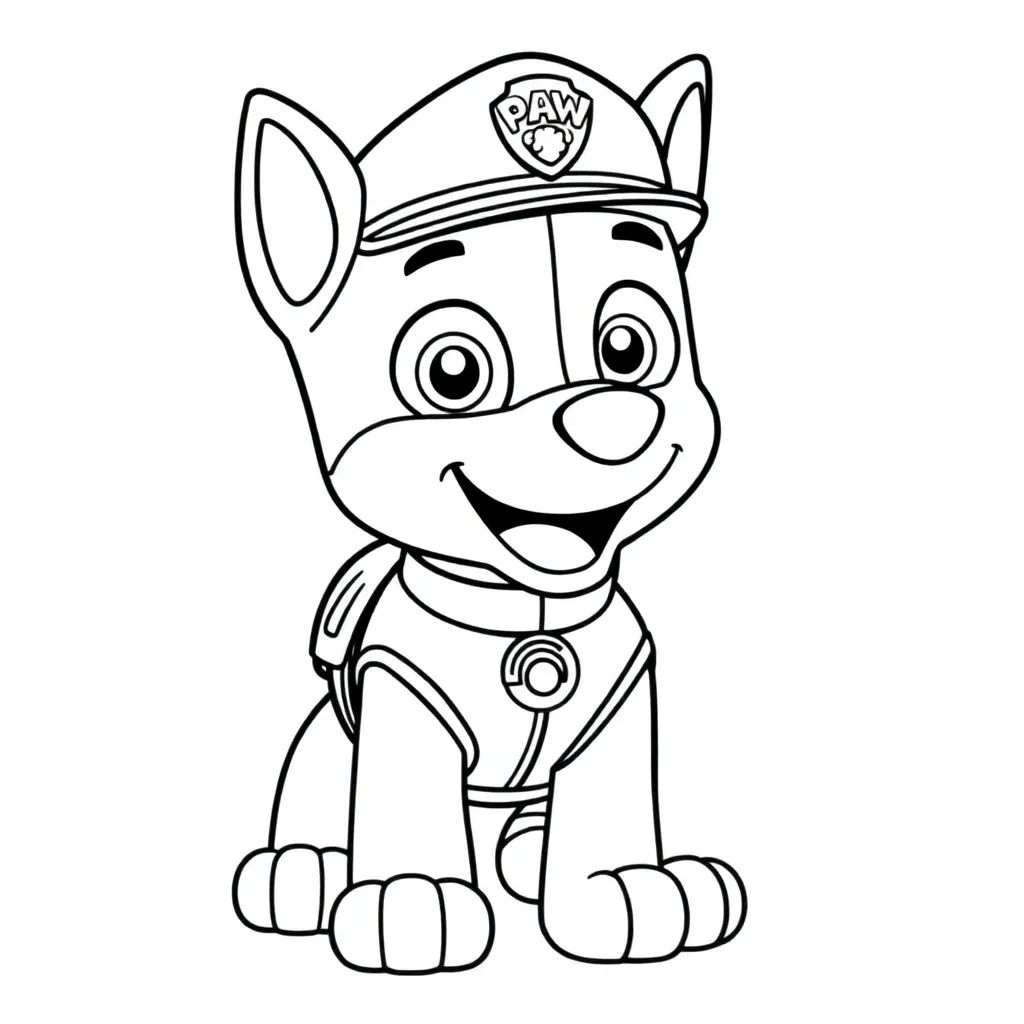 Feuille de coloriage gratuite Paw Patrol Héros Aventure Sauvetage Enfants Amis Kl