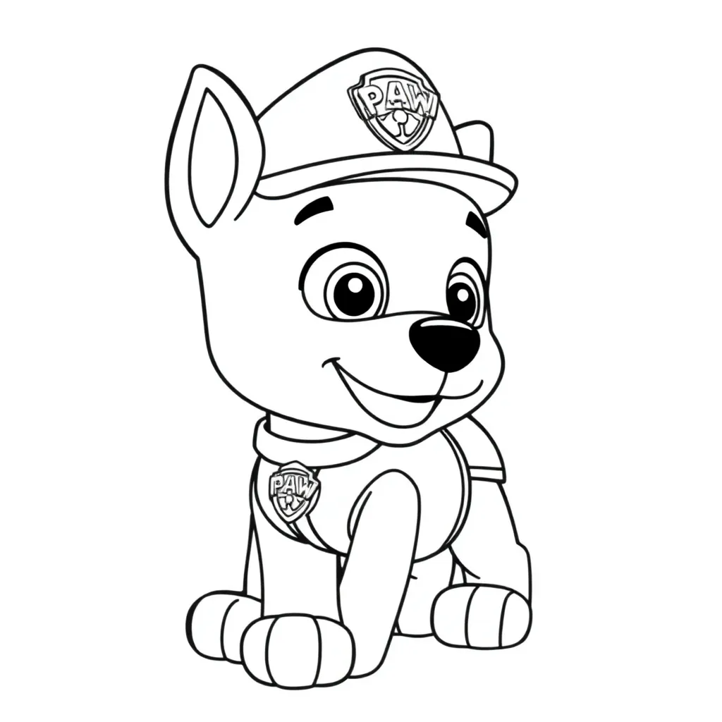 Feuille de coloriage gratuite Paw Patrol Héros Aventure Sauvetage Enfants Amis Kl