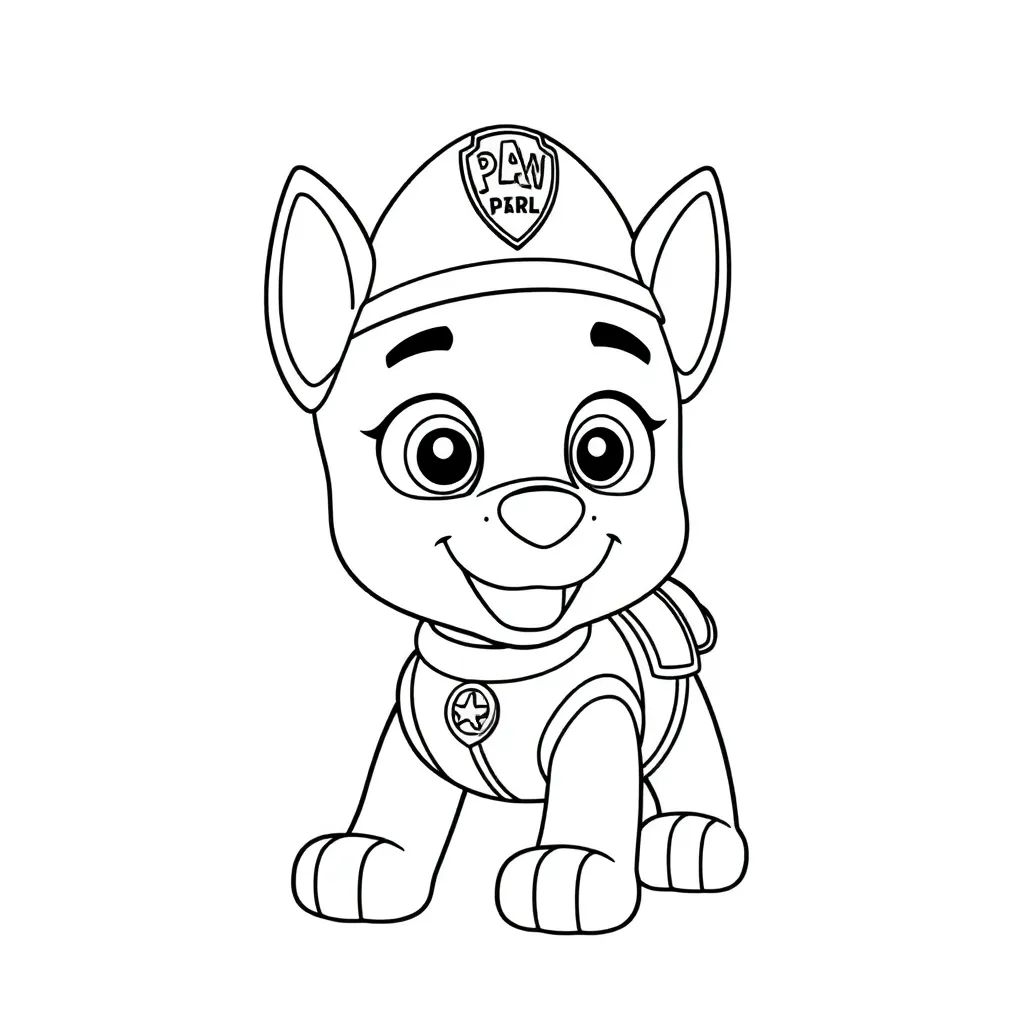 Feuille de coloriage gratuite Paw Patrol Héros Aventure Sauvetage Enfants Amis Kl