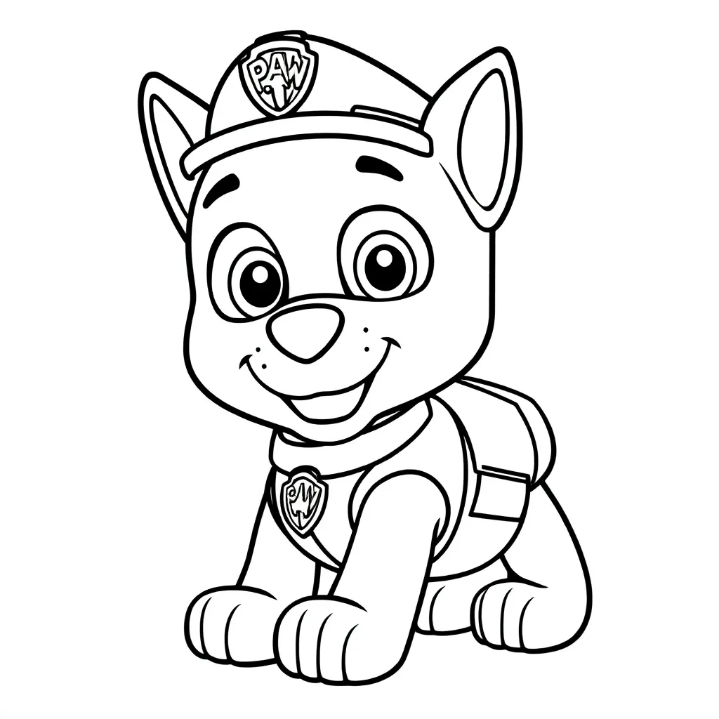 Feuille de coloriage gratuite Paw Patrol Héros Aventure Sauvetage Enfants Amis Kl