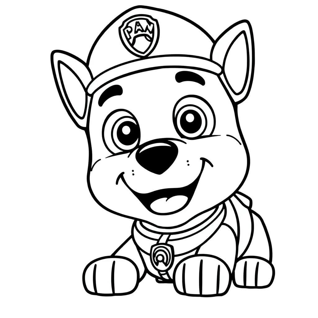 Paw Patrol Honden Avontuur Redding Cartoon coloring page for children