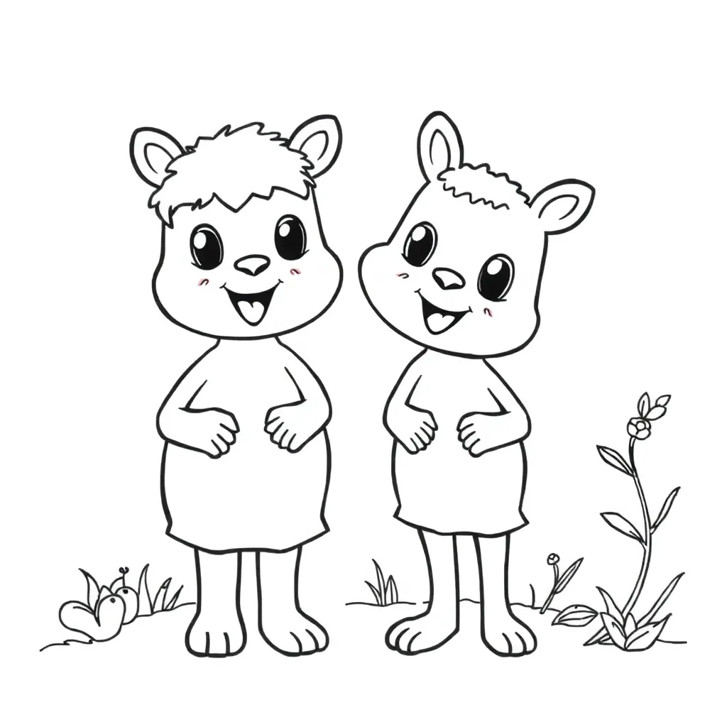 Peuters Vrolijk Creatief Tekenen Educatief coloring page for children