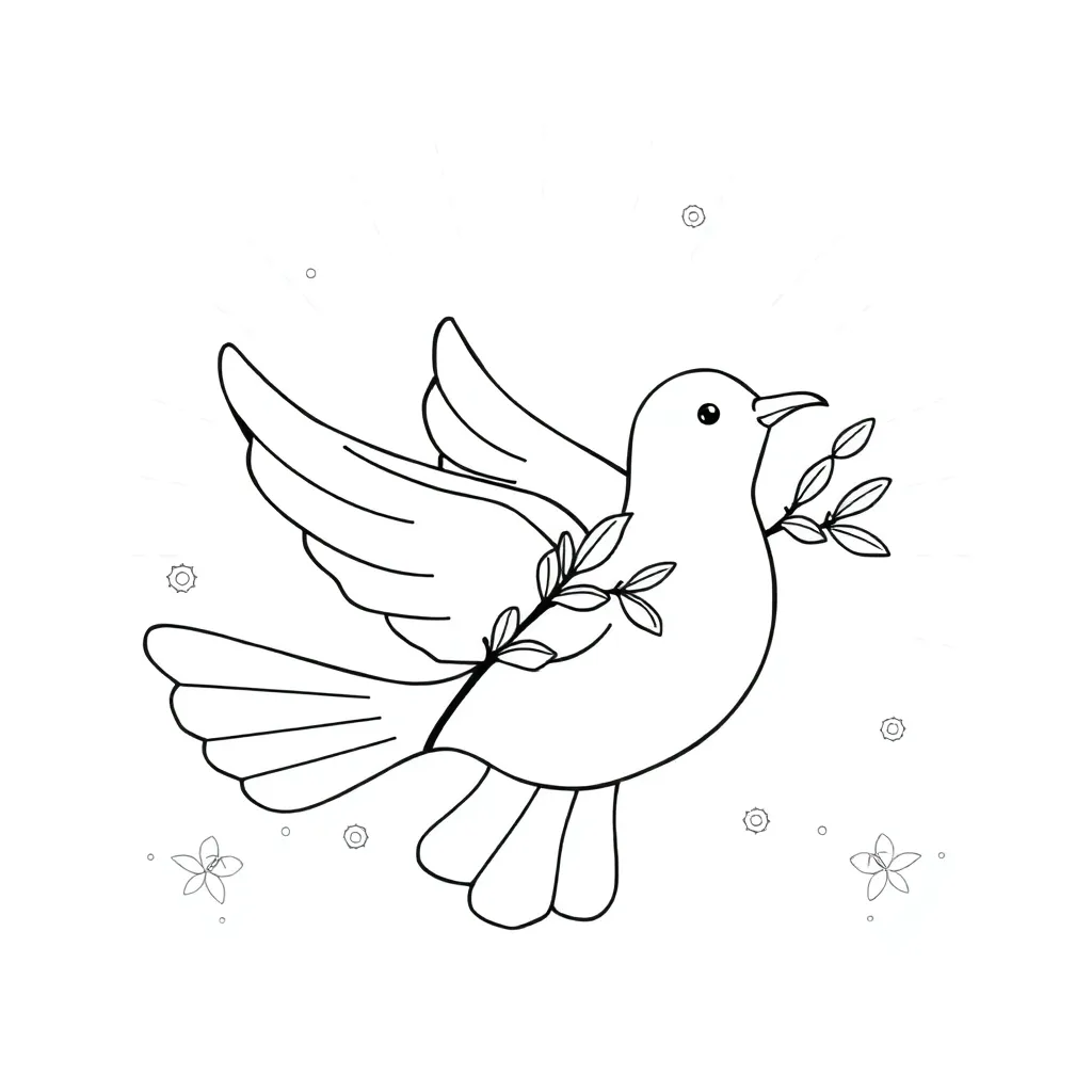 Pinksteren Christelijk Religieus Bijbels Creatief coloring page for children