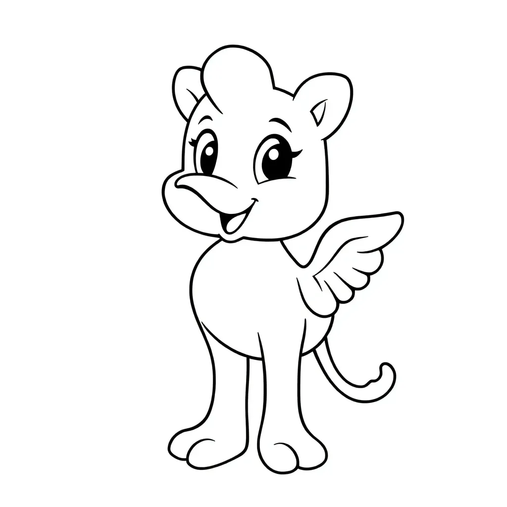 Pinky coloring page for children