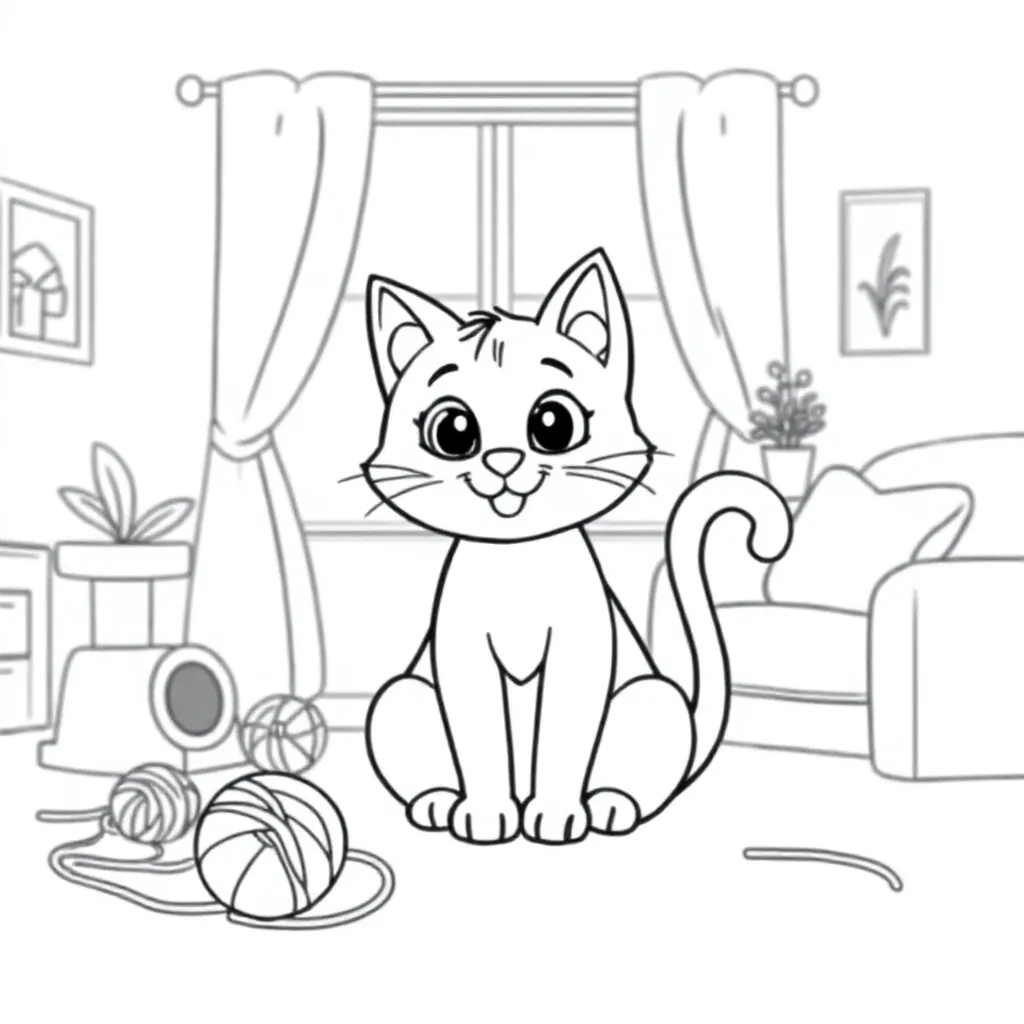 Poes coloring page for children