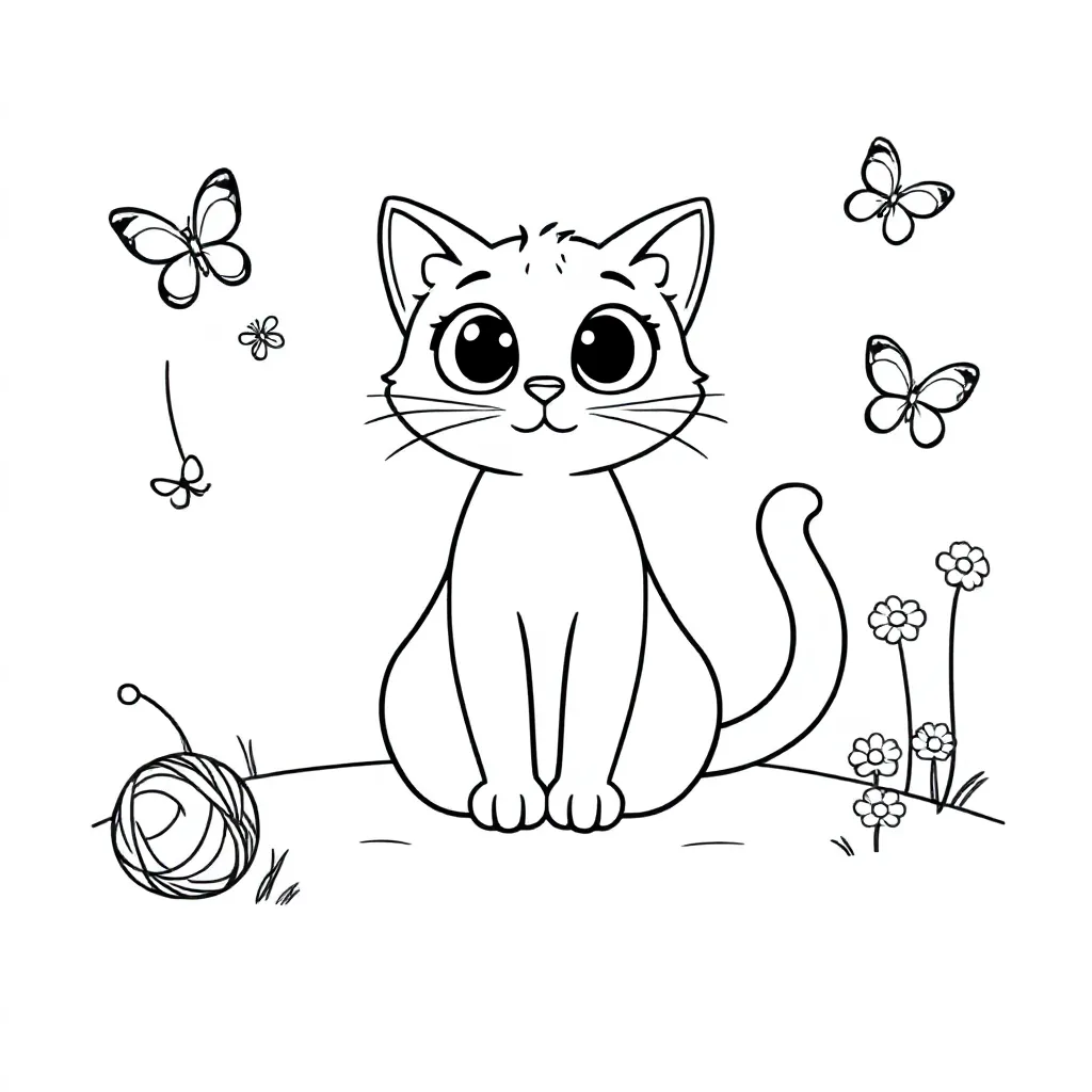 Poes coloring page for children