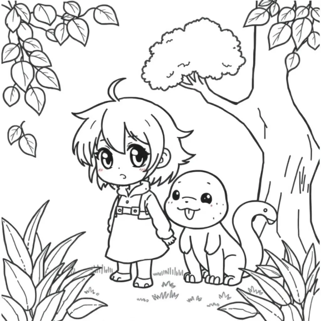 Pokemon Anime Avontuur Karakter Schattig coloring page for children