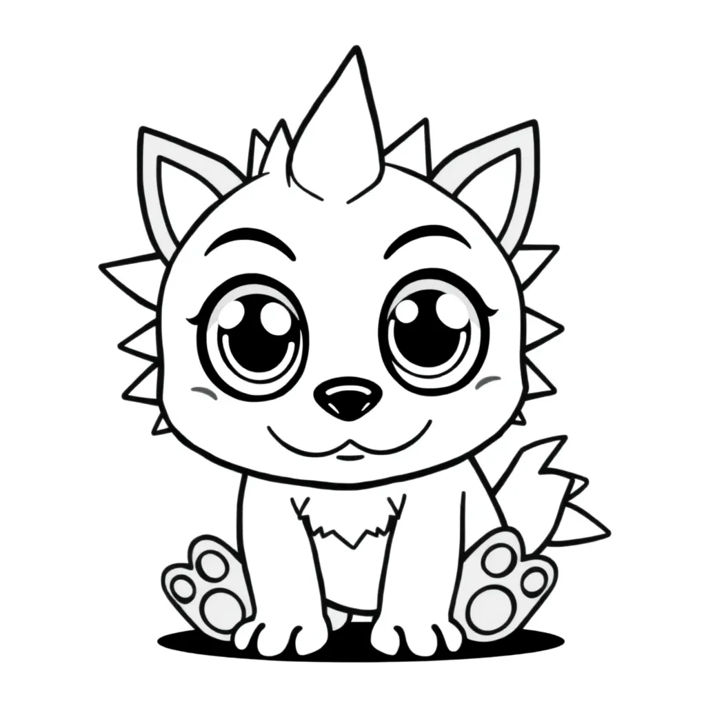 Pokemon Fantasie Schattig Cartoon Kinderen coloring page for children