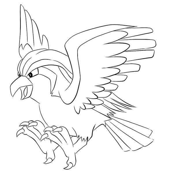 Pokemon Pidget coloring page for children