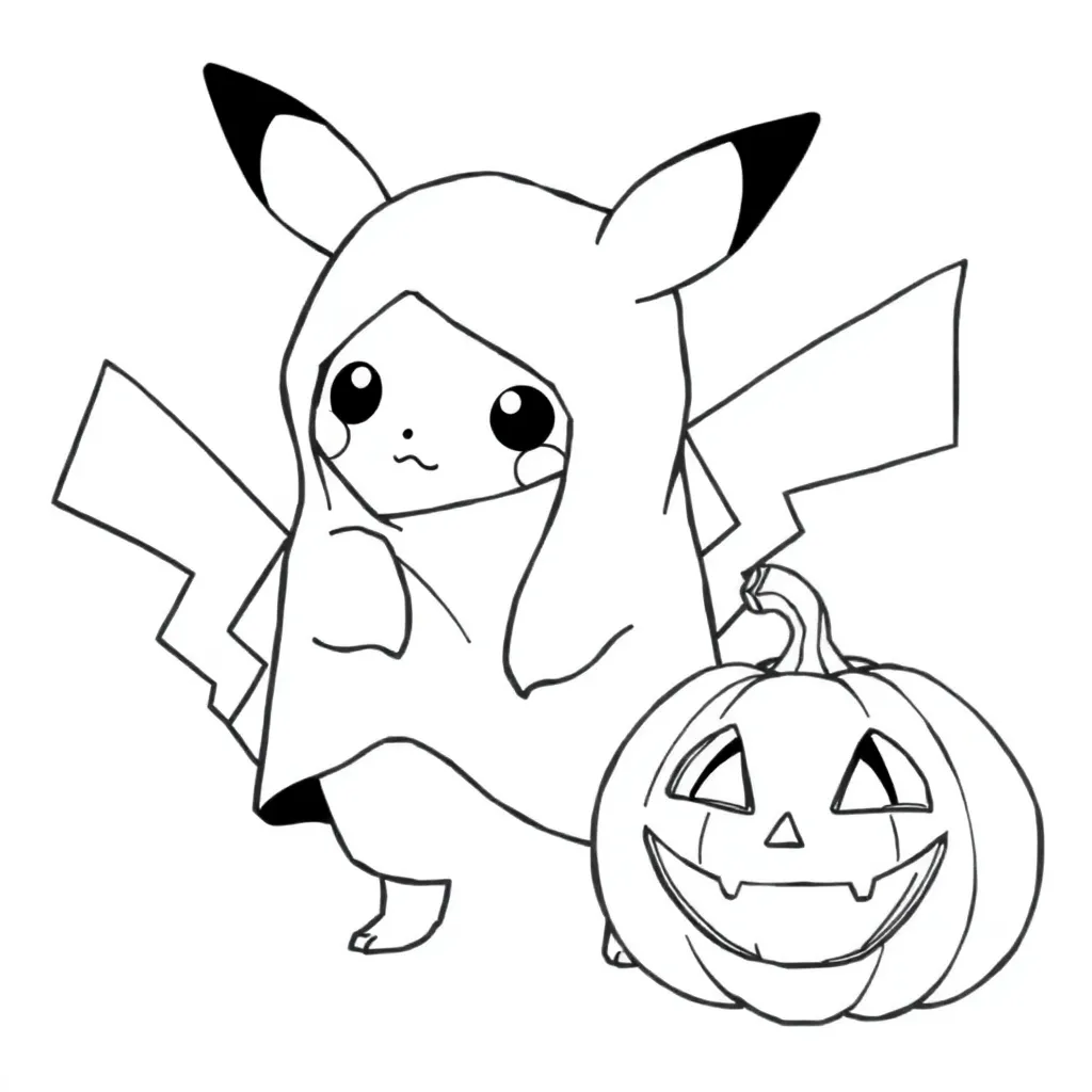 Pokemon Spook Fantasie Kindertekening Creatief coloring page for children