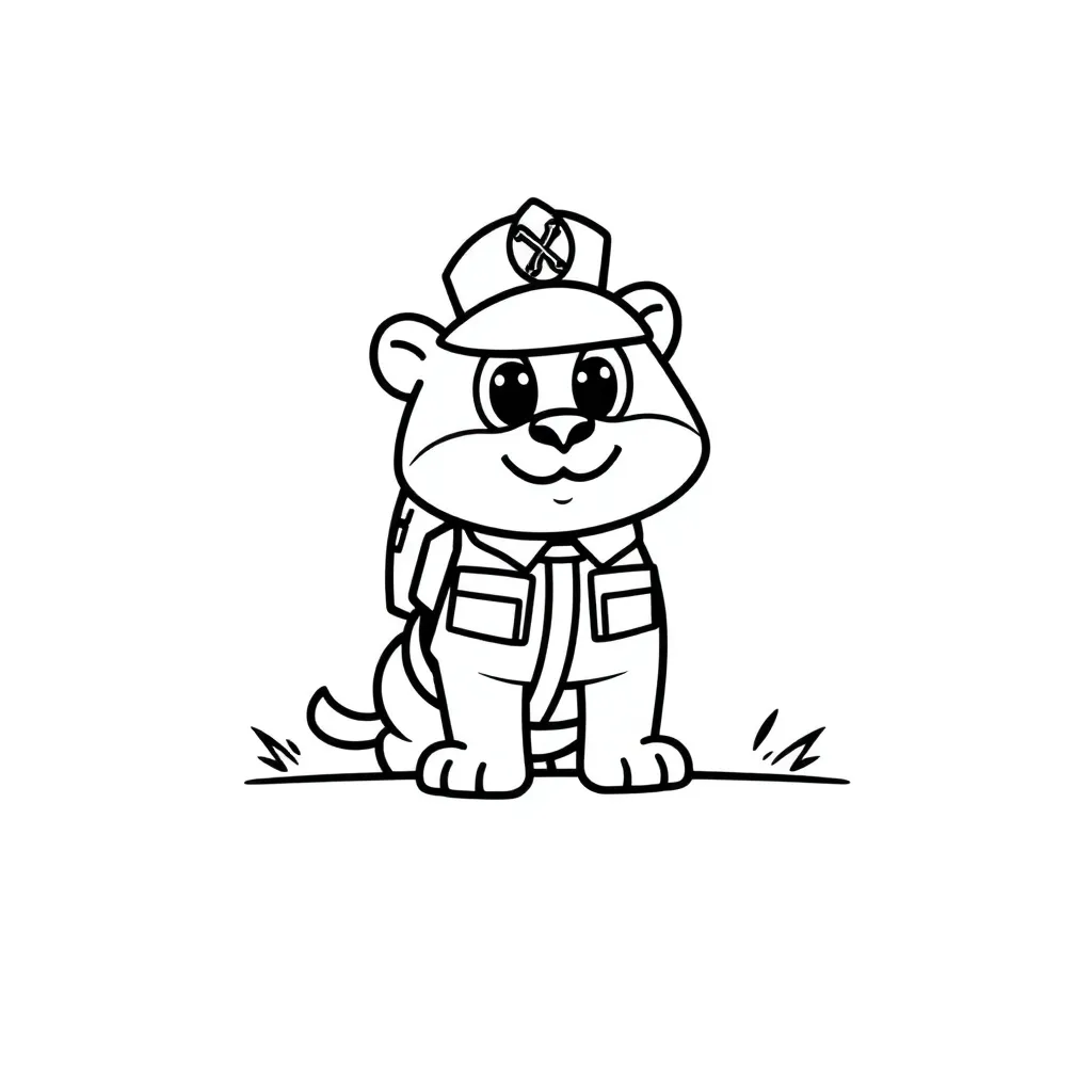 Politie Voertuig Agenten Beroepen Veiligheid coloring page for children