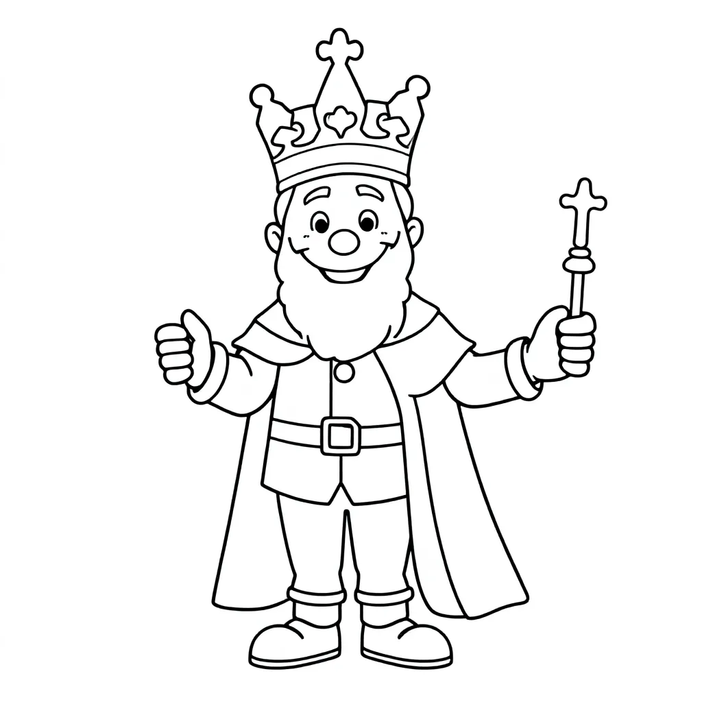 prins carnaval coloring page for children