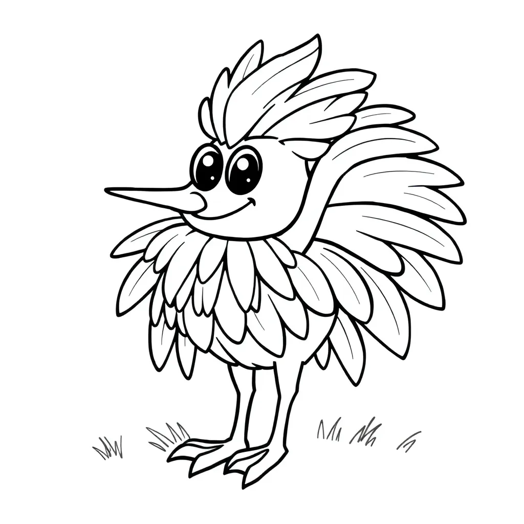 Plantilla de Coloreado Gratis Arcoíris Alegre Creativo Arte Niños Plantilla de Coloreado