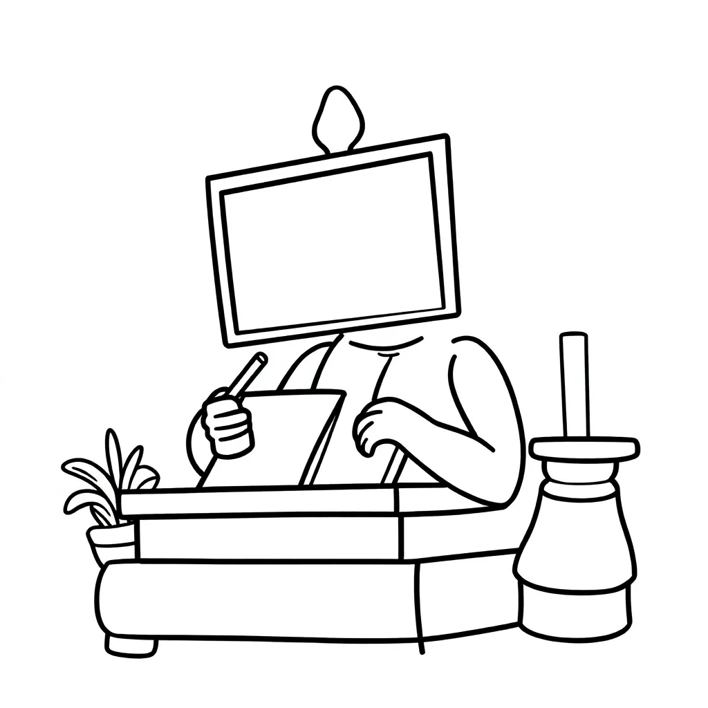 Register coloring page for children