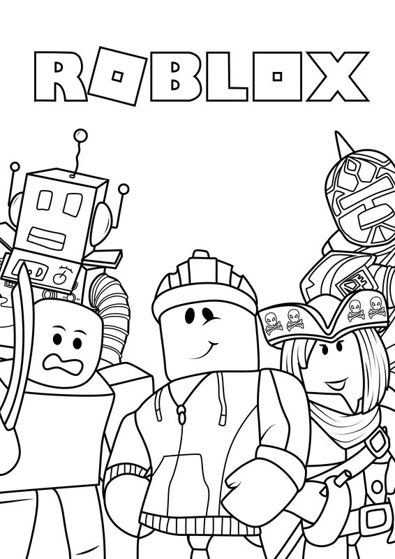 Roblox Poster coloring page for children