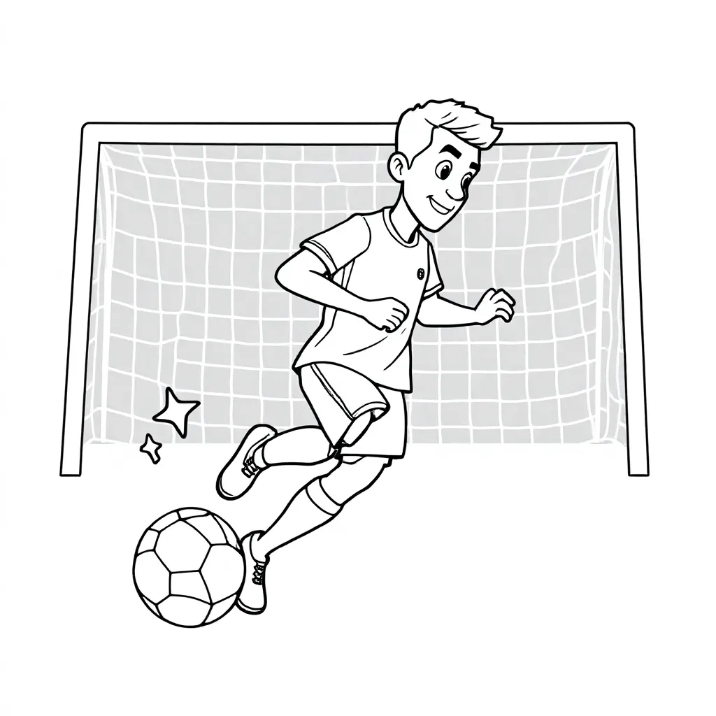 Ronaldo coloring page for children