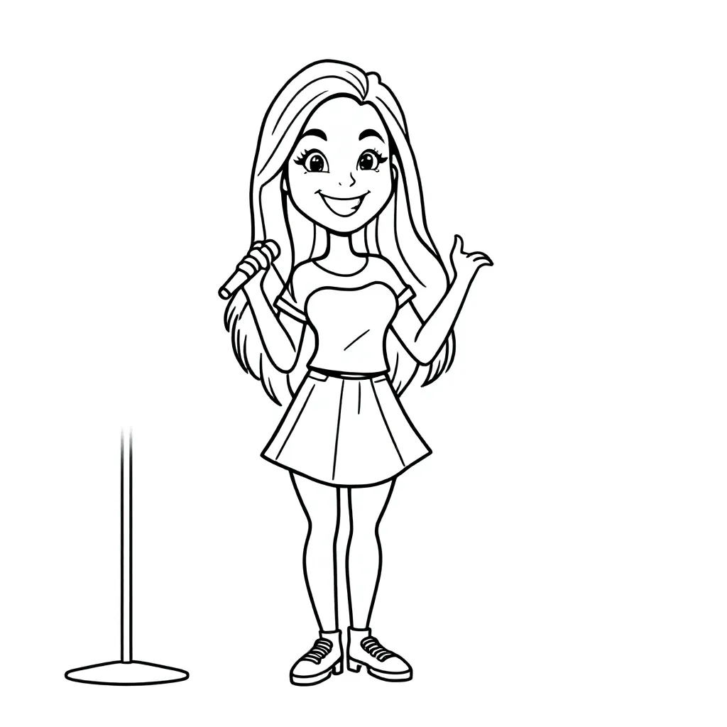 Roxy Dekker coloring page for children