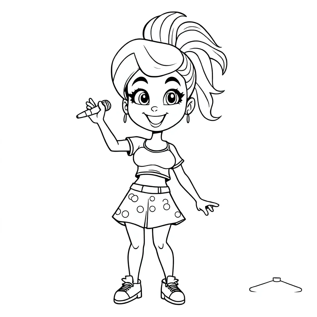 Roxy Dekker coloring page for children