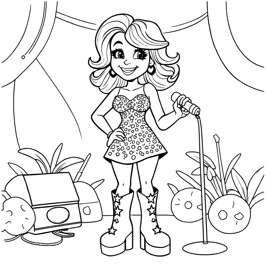 Roxy Dekker coloring page for children