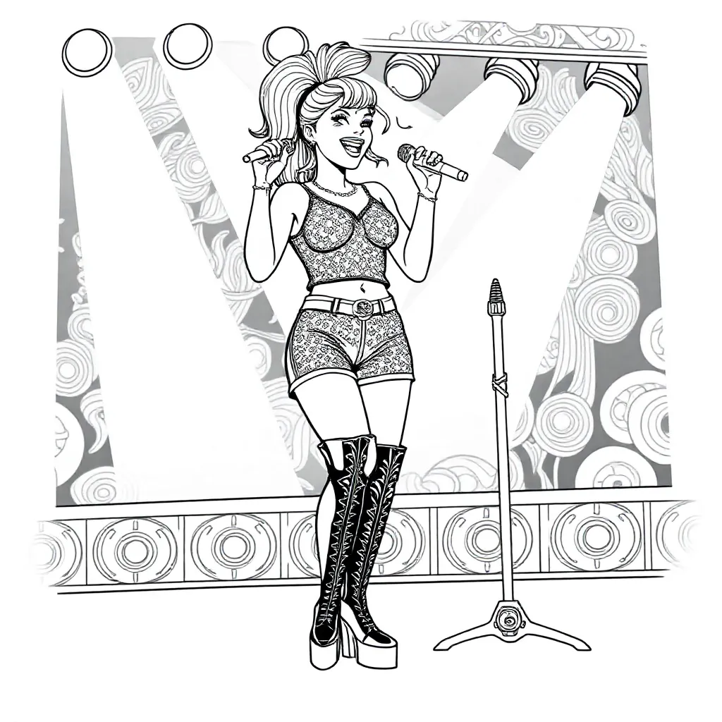 Roxy Dekker coloring page for children