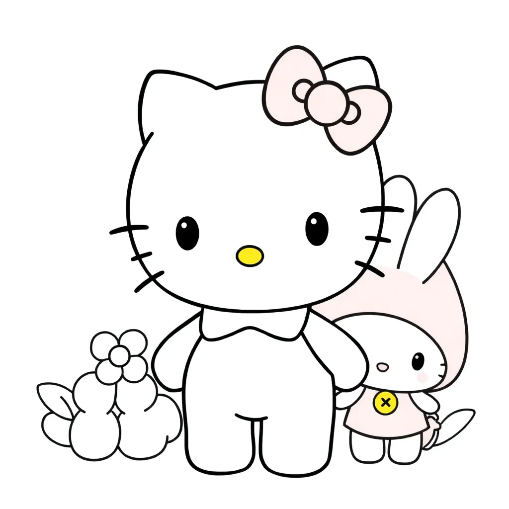 Sanrio coloring page for children