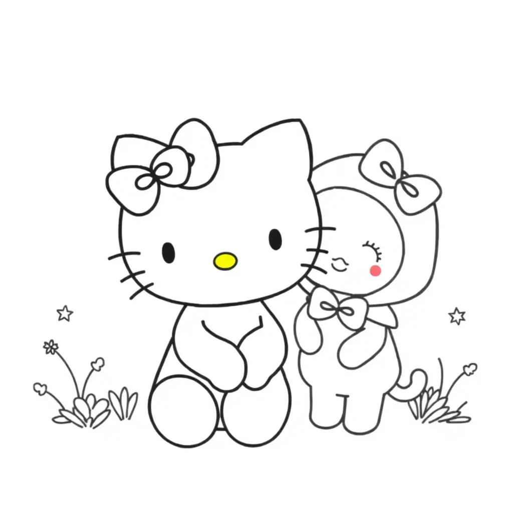 Sanrio coloring page for children