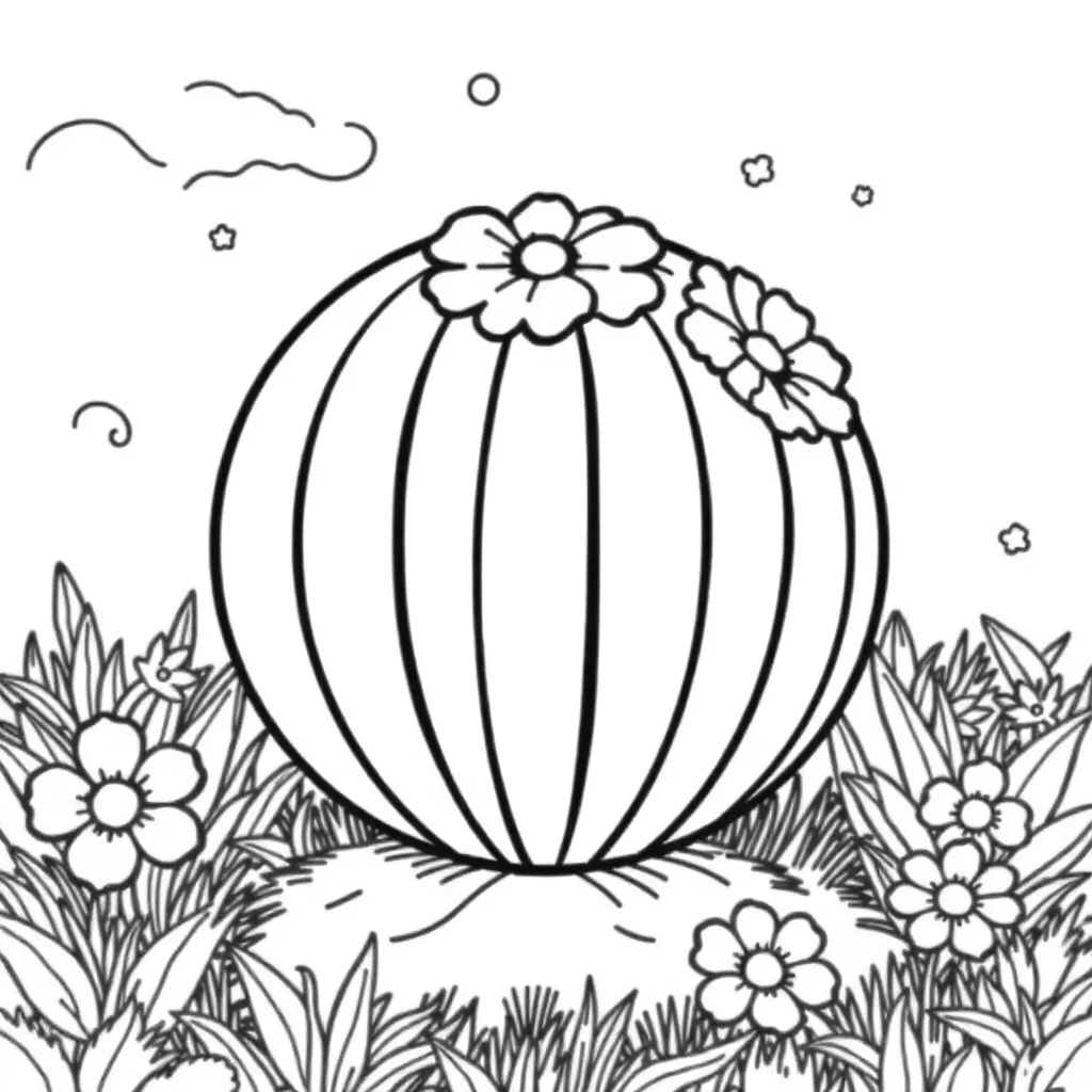 Schattige Kerstbal Feestdagen Kerst Seizoenen coloring page for children