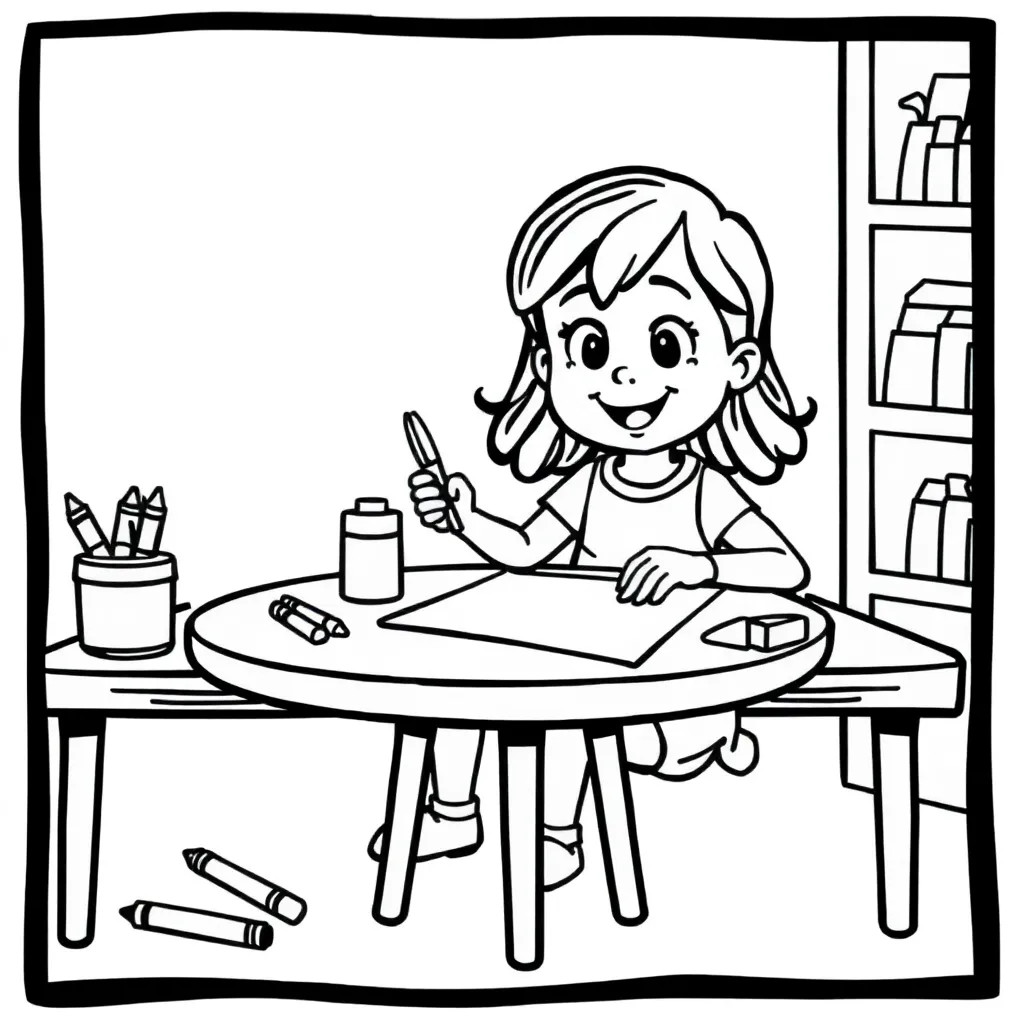 Feuille de coloriage pour enfants