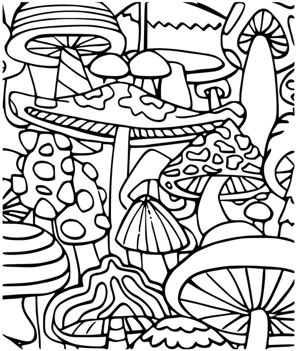 Setas De Otono En Grupo coloring page for children