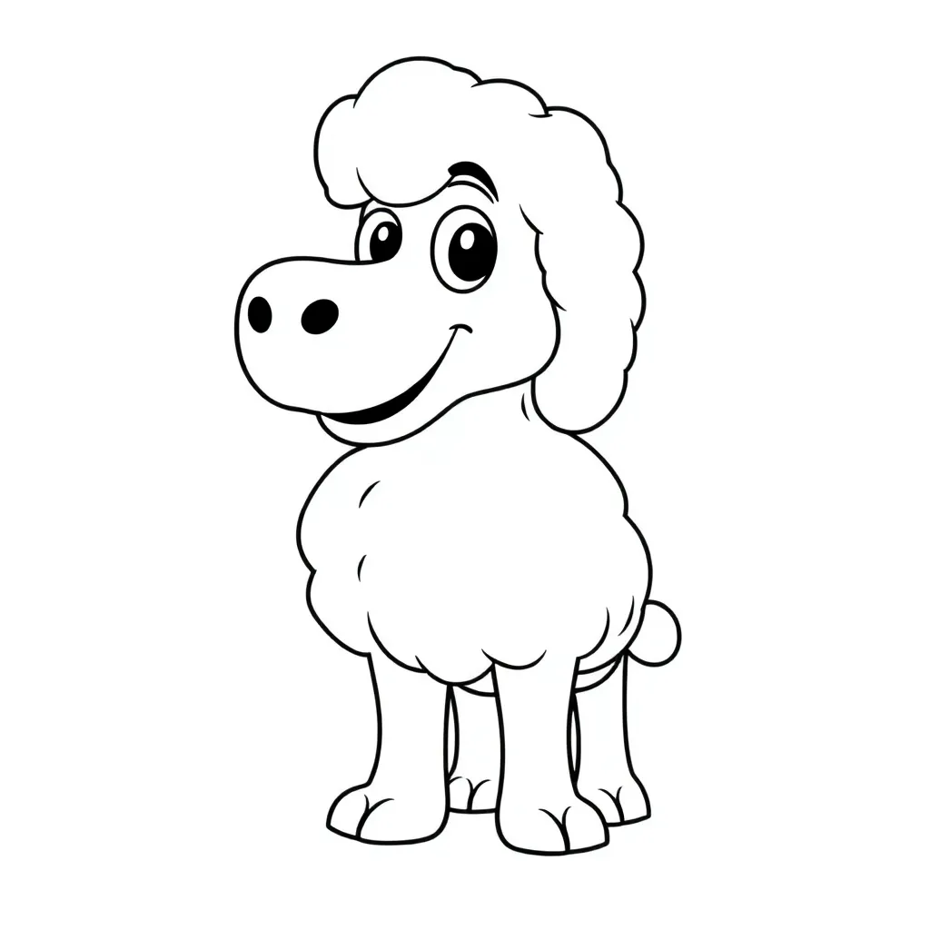 Shaun Schaap Animatie Boerderij Vrolijk coloring page for children