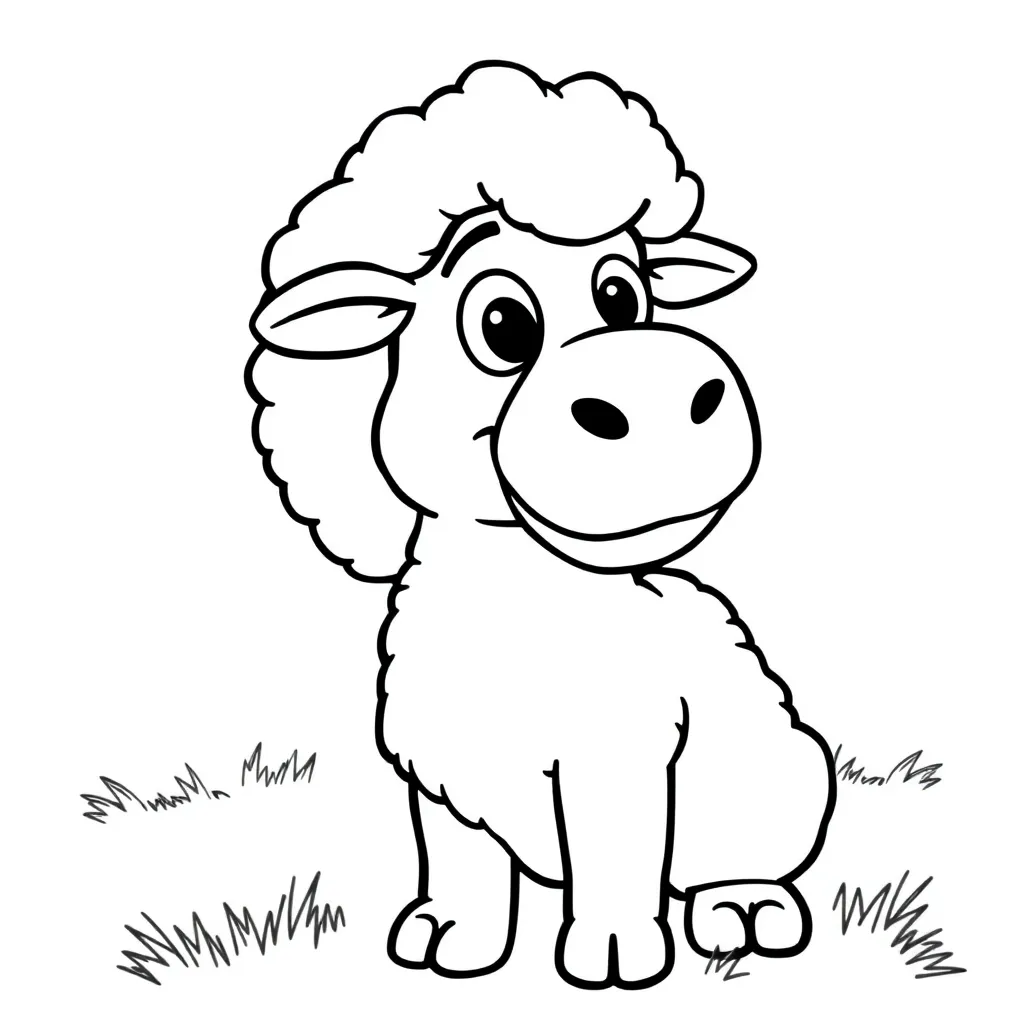 Shaun Schaap Boerderij Animatie Creatief coloring page for children