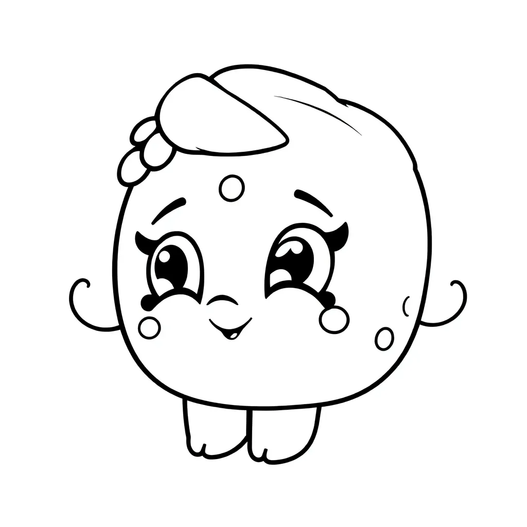Shopkins Speelgoed Verzamelen Poppetjes Kawaii coloring page for children
