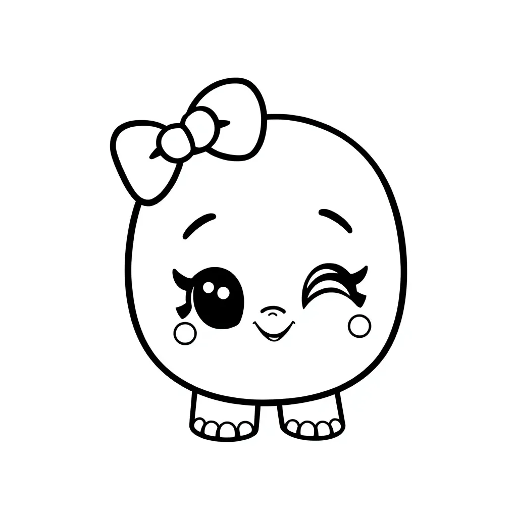 Shopkins Speelgoed Winkel Karakters Verzamelen coloring page for children