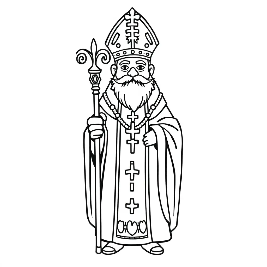 Sinterklaas Feestdagen Cultureel Kinderen Creatief coloring page for children