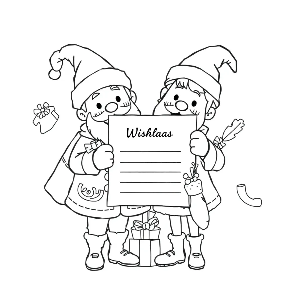 Sinterklaas Feestelijke Traditioneel Kinderen Educatief coloring page for children